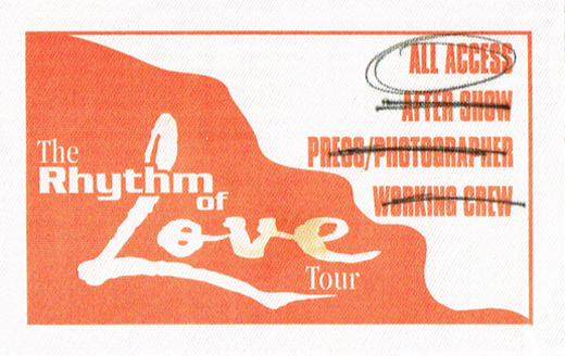 Scorpions - Rhythm Of Love 1988 Tour Photo Pass