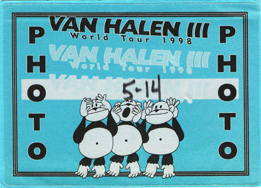 Van Halen - 1998 III Photo Pass
