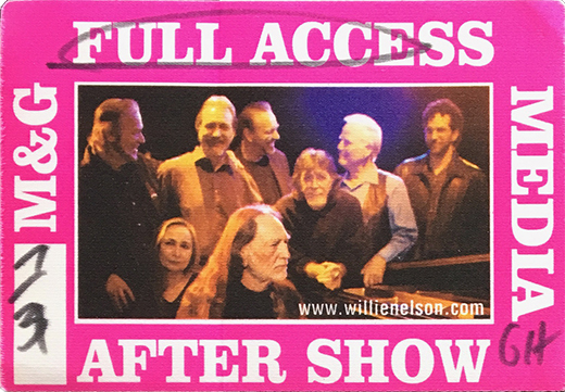 Willie Nelson & Family - 19?? Backstage Pass