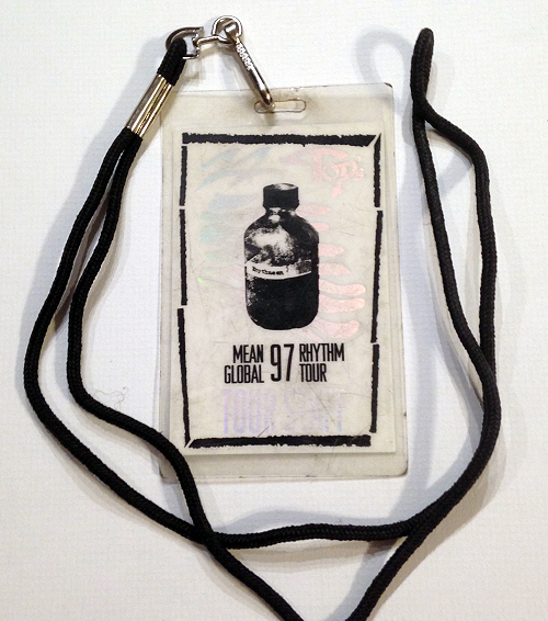 ZZ Top - 1997 Mean Global Rhythm Tour Staff All Access Laminate Backstage Pass Lanyard