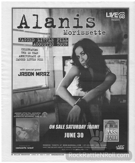 Alanis Morissette - 2005 Tour Concert Ad