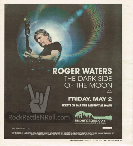 Roger Water - February 2008 Tour Concert Ad