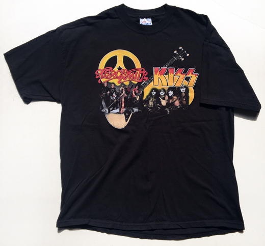 Aerosmith / KISS - 2003/ 2004 Tour Concert T-Shirt - Used XL