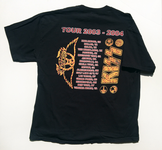 KISS / Aerosmith - 2003/ 2004 Tour Concert T-Shirt - Used XL