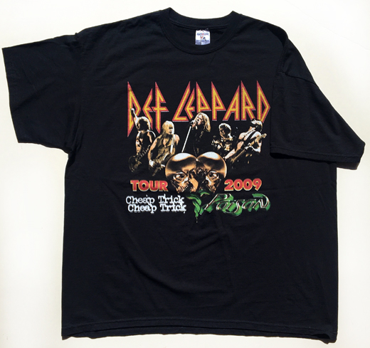 Def Leppard / Cheap Trick / Poison - 2009 Tour Concert T-Shirt - Used XL