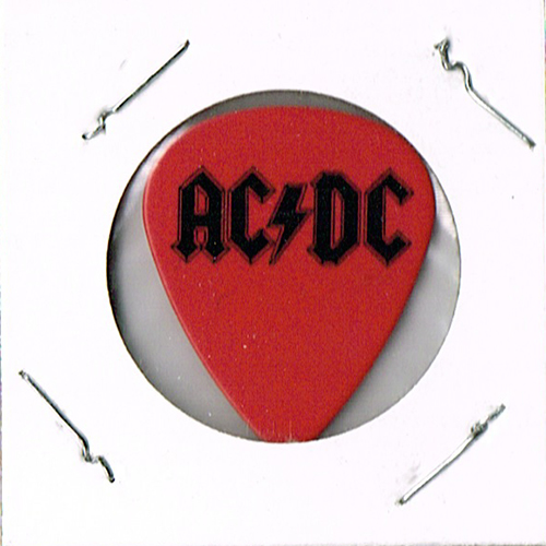 AC/DC - Concert Tour Guitar Pick - Red Logo