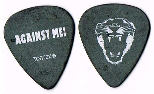 Against Me - Tiger Face Concert Tour Guitar Pick