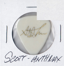 Anthrax - Scott Ian Concert Tour Guitar Pick