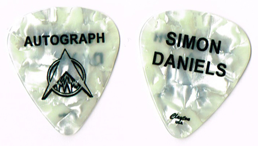 Autograph - Simon Daniels Concert Tour Guitar Pick