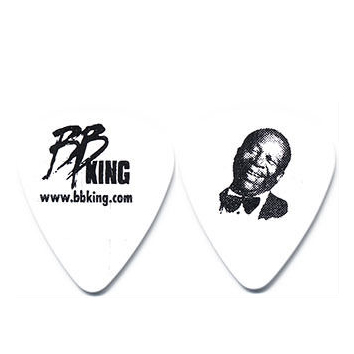 BB King - Face Concert Tour Face White Guitar Pick