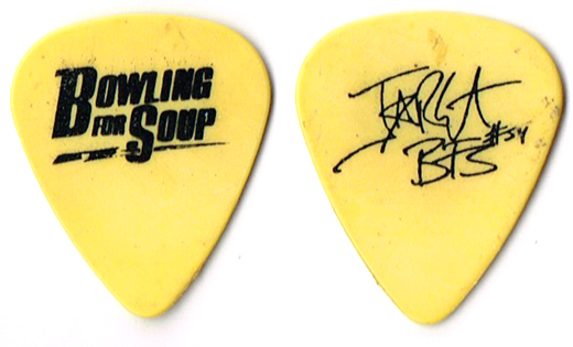 Bowling For Soup - Jaret Band Logo Concert Tour Guitar Pickk
