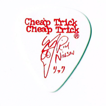 Cheap Trick - Rick Nielsen Concert Tour Guitar Pick - Red Line
