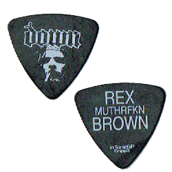 Down - Rex Brown Guitar Pick