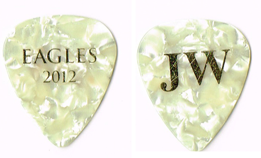 Eagles - Joe Walsh 2012 Concert Tour Guitar Pick