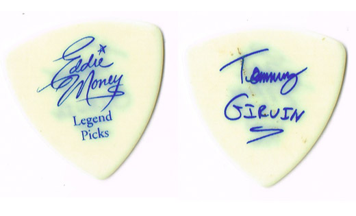 Eddie Money - Tommy Giruin Concert Tour Guitar Pick