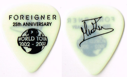 Foreigner - Mick Jones 25th Anniversary Concert Tour Guitar Pick