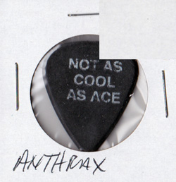 Anthrax - Charlie Benante Concert Tour Guitar Pick