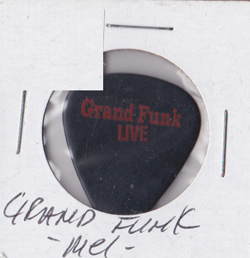 Grand Funk Railroad - Mel Schacher Concert Tour Guitar Pick