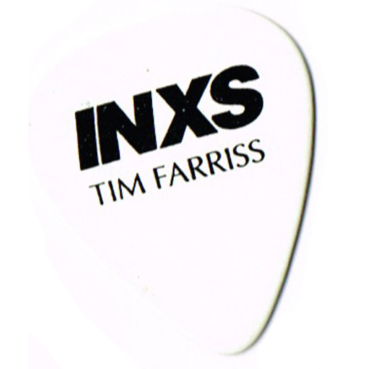 INXS - Tim Farriss Guitar Pick White