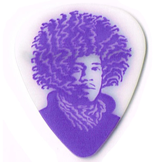 Jimi Hendrix - Jimi Hendrix Experience Comemorative Guitar Pick Purple