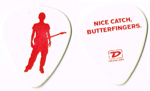 John Meyer - Nice Catch Butterfingers Concert Tour Guitar Pick