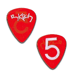 Lenny Kravitz - Concert Tour Guitar Pick - Red 5
