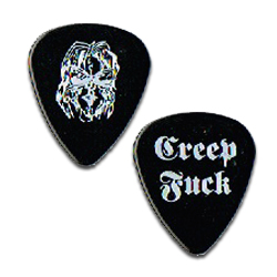 Motley Crue - Nikki Sixx Creepy Fuck Concert Tour Guitar Pick Face Logo
