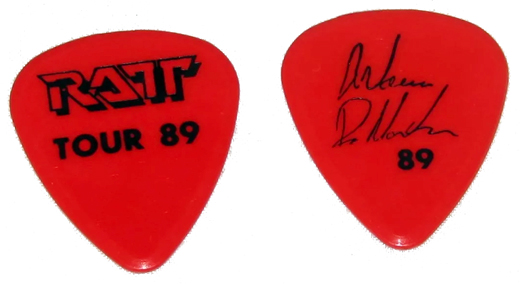 Ratt - Warren DeMartini 1989 Concert Tour Guitar Pick