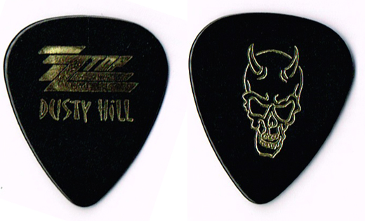 ZZ Top - Dusty Hill Devil Skull Logo Guitar Pick