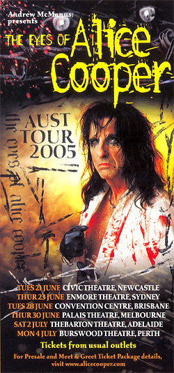 Alice Cooper - Australian Handbill