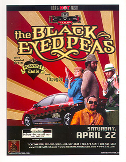 Black Eyed Peas - Columbia, MD Handbill