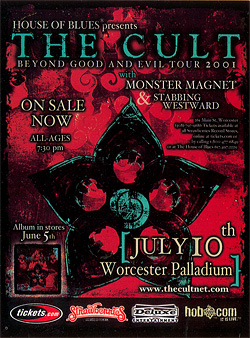 The Cult - Worcester, MA Handbill