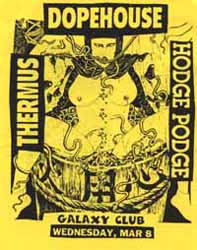 Dopehouse / Themus / Hodge Podge - Dallas, Texas Handbill