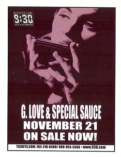 G. Love & Special Sauce - CD Release Flyer