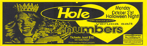 Hole - Houston, TX Handbill