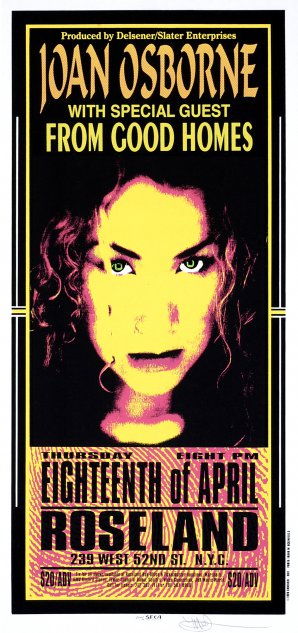 Joan Osborne - April 18, 1996 Roseland Ballroom NYC Arminski Concert Handbill