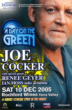 Joe Cocker - Australian Handbill
