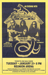 5x7 The Cult / Metallica 1982 concert handbill
