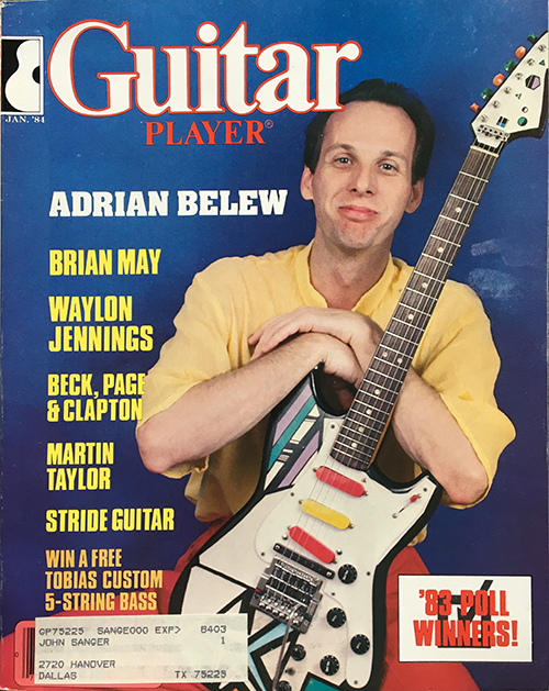 Adrian Belew Guitar Player Magazine January 1981