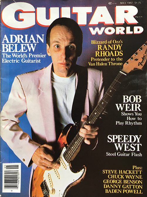 Adrian Belew Guitar World Magazine May 1982