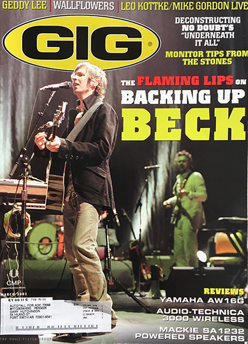 Beck - Gig Magazine March 2001