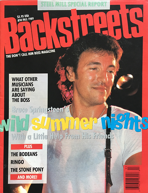 Bruce Springsteen - Backstreets Magazine Fall 1989