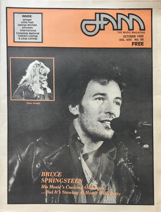 Bruce Springsteen - Dallas Texas October 1988 JAM Magazine