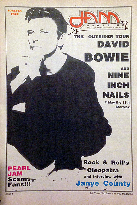 David Bowie 1994 JAM Magazine