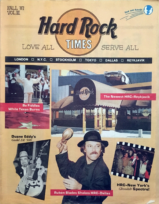Hard Rock Times - Fall 1987 Issue Wordwide Magazine