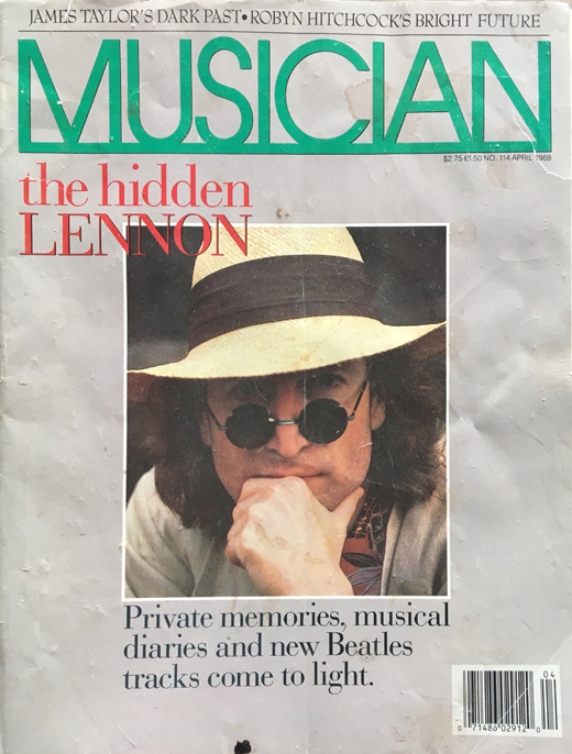 John Lennon - April 1988 Musician Magazine