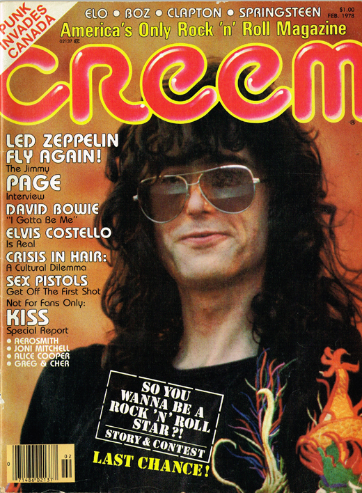 Led Zeppelin - Jimmy Page February 1978 Creem Magazine