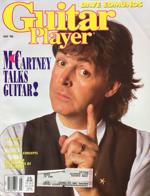 Paul McCartney - July 1990 Guitar Player Magazine
