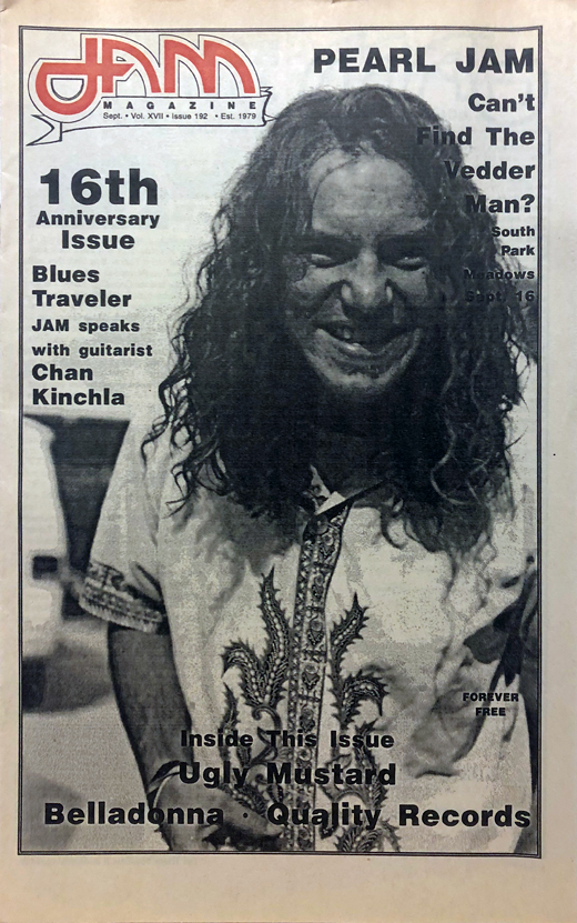 Pearl Jam - September 1992 JAM Magazine