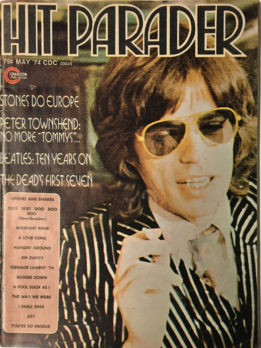 Rolling Stones - 1974 May Hit Parader Magazine